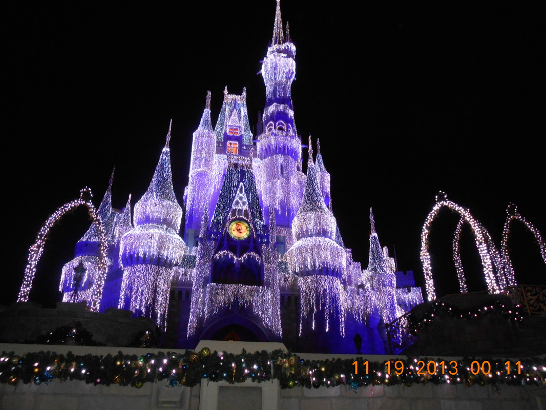 Gorgeous Christmas at Walt Disney World Magic Kingdom. For more gorgeous pics http://wdwnooks.weebly.com/